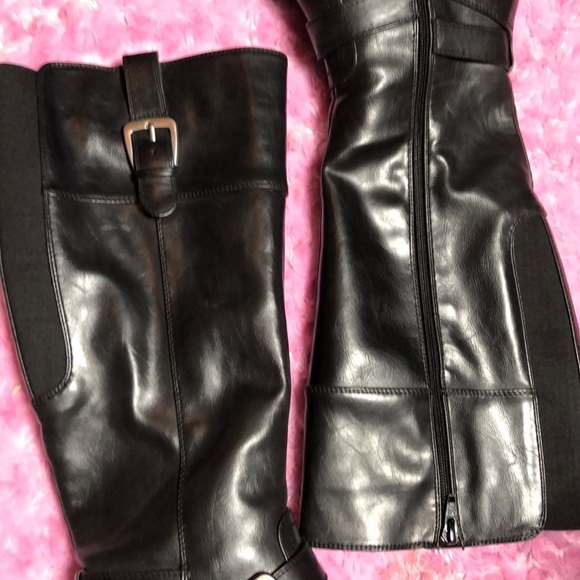 Euc knee high biker boots moto boots size 7.5 - Picture 3 of 6